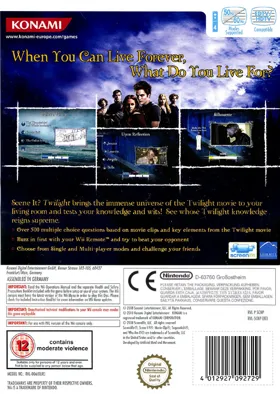Scene It Twilight box cover back
